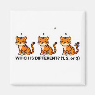 Imã Qual É Diferente? Jogo do Mundo Animal do Tigre Fo