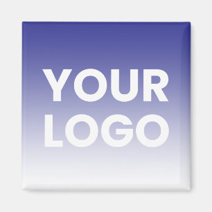 Imã Qualquer Cor de Fundo Gradiente Branco & Seu Log