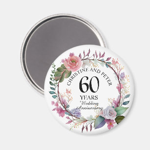 Imã Qualquer Favor de Aniversário Floral Elegante (60)