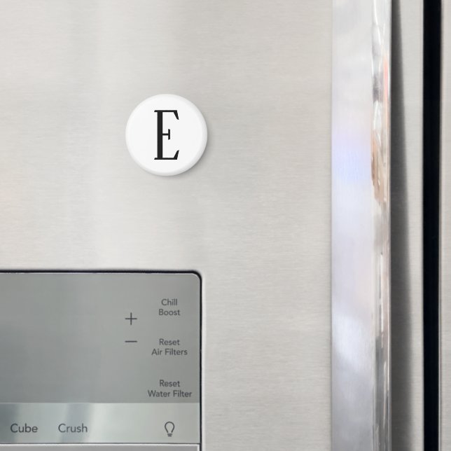 Imã Qualquer Letra | Preto e Branco ou Cores DIY (In Situ (Fridge))