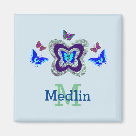 Imã qualquer nome borboletas vibrantes