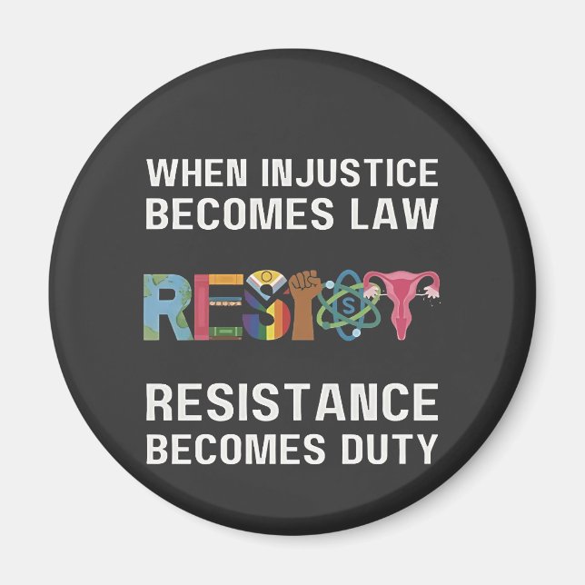 Imã Quando A Injustiça Se Torna Lei, A Resistência Se  (Frente)