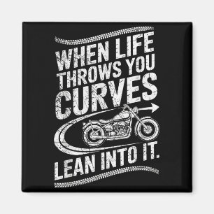 Imã Quando a Vida Lança Curvas Incline-se Nela Motorcy