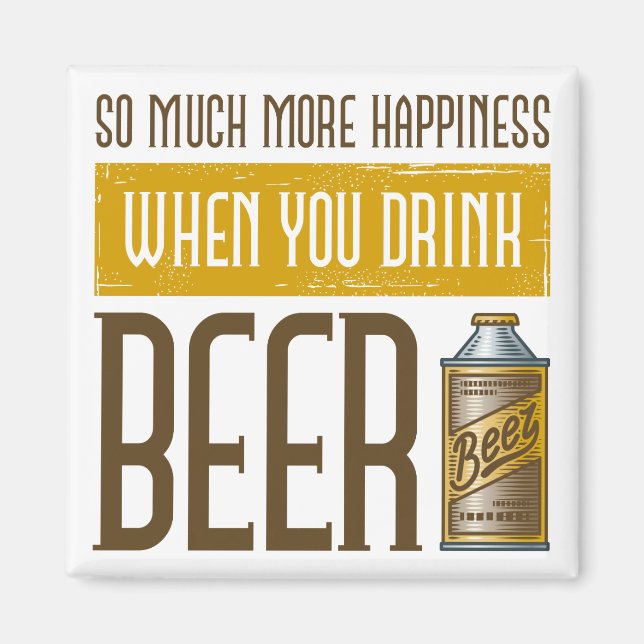 Imã Quando bebe Cerveja (Frente)