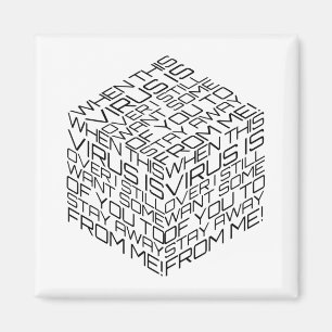 Imã Quando Este Vírus Estiver Sobre O Cubo De Texto Pr