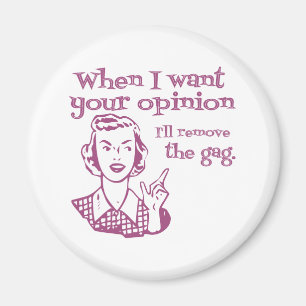 Imã Quando eu quero sua opinião eu removerei o rosa d