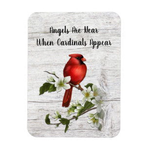 Ímã Quando os anjos estão próximos, os cardinais apa