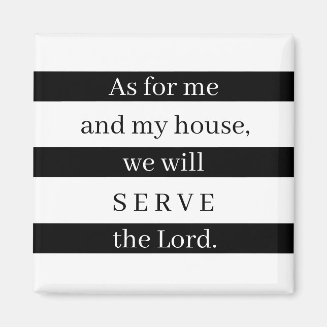 Imã Quanto a mim e à minha casa (Frente)