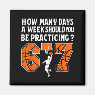 Imã Quantos Dias Engraçado 67 Meme Basquetebol Pratica