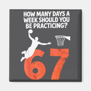 Imã Quantos Dias Piada 67 Meme Basquete Praticando 