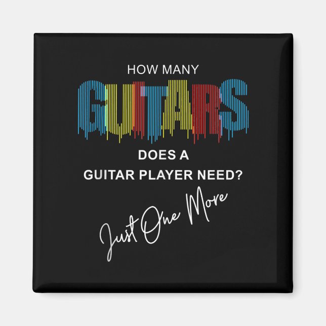Imã Quantos Guitarras Um Jogador De Violão Precisa Ape (Frente)