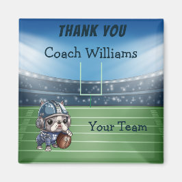 Imã Quarterback francês de buldogue do que você treina