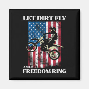 Imã Quarto De Julho, Camisa Motocross America Biker Me