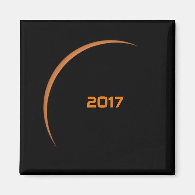 Imã Quase Máximo 2017 Eclipse Solar Parcial (Frente)