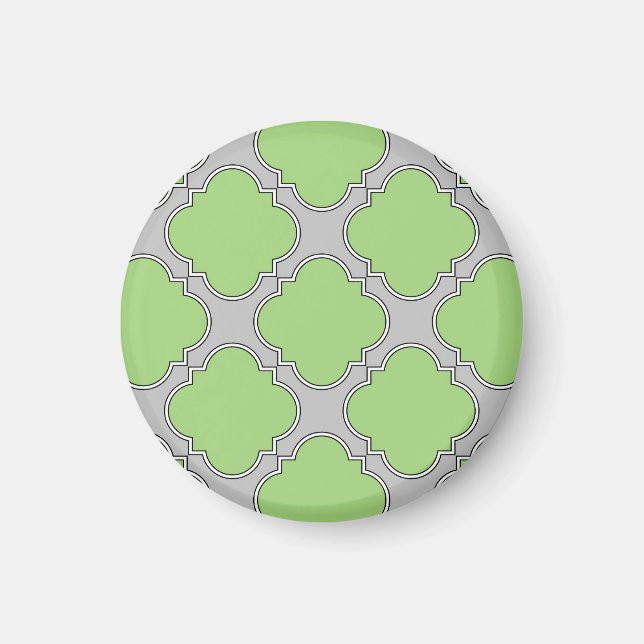 Imã Quatrefoil Verde (Frente)