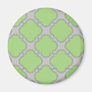 Imã Quatrefoil Verde