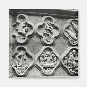 Imã Quatrefoils com os sinais do zodíaco
