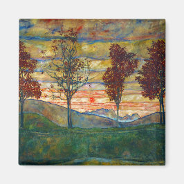 Imã Quatro Árvores (Landscape Art) (por Egon Schiele)