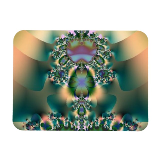 Ímã Quatro Colar de Abstrato de Folha de Folha (Horizontal)