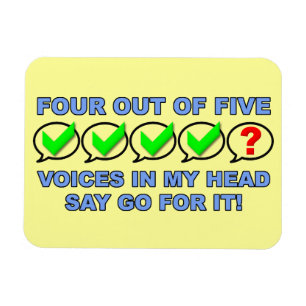 Ímã Quatro De Cinco Vozes Engraçadas, Magnet Premium