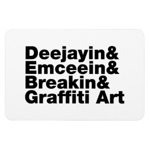 Ímã Quatro Elementos de Hip Hop