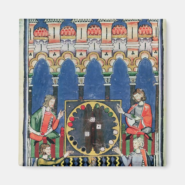 Imã Quatro Jogadores de Backgamão Árabes (Frente)