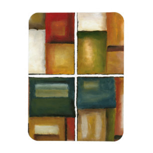 Ímã Quatro Pintura Paneled de Jennifer Goldberger