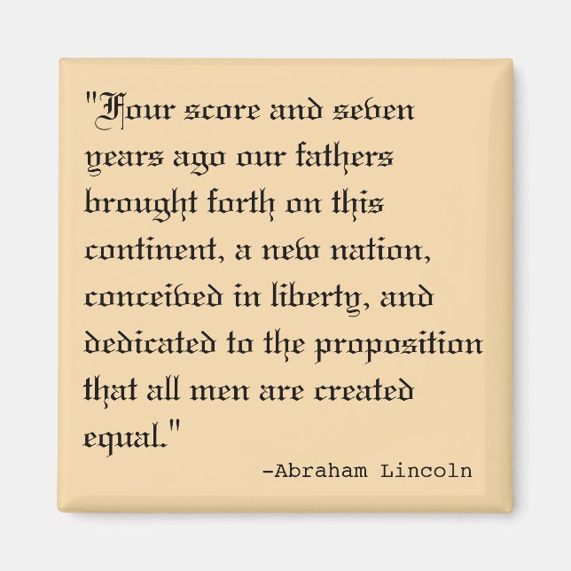 Imã Quatro Pontuações e Sete Anos Atrás (Frente)