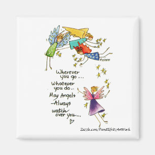 Imã Que Anjos Sempre Olhem Por Você