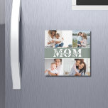 Imã Que bom que te amo, Dia de as mães.<br><div class="desc">Bonito eu te amo,  mãe,  Dia de as mães Foto Magnets apresenta quatro das suas fotos favoritas com o texto "Eu te amo mãe" na tipografia branca moderna. Elaborado por ©Evco Studio www.zazzle.com/store/evcostudio</div>