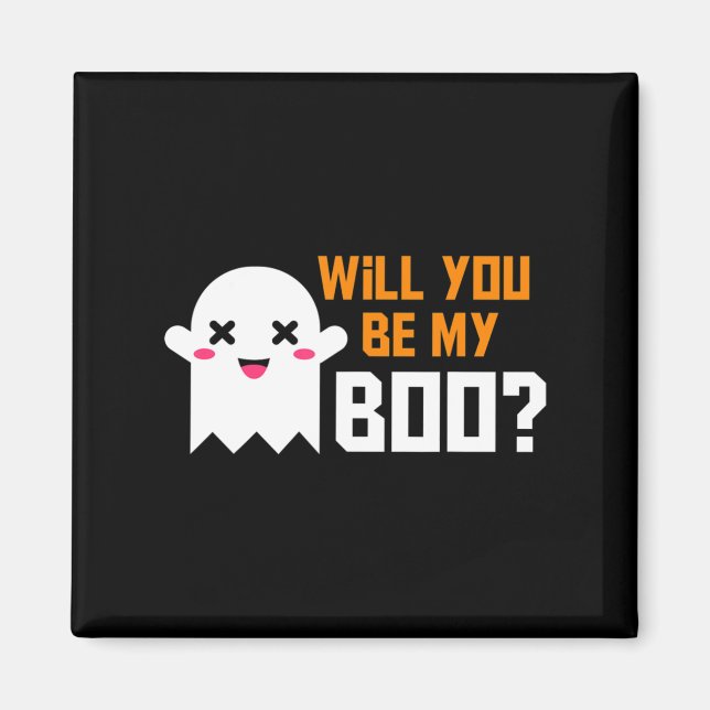 Imã Que Bonito Você Será Meu Fantasma De Boo Halloween (Frente)