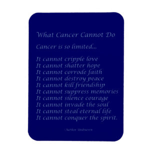 Ímã Que Cancer Não Consegue Fazer O Poem Magnet (Text