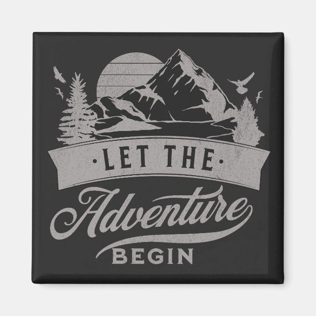 Imã Que comece a aventura (Frente)