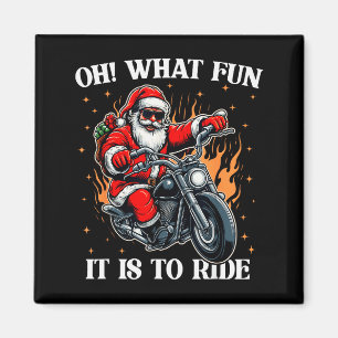 Imã Que Diversão É Andar De Moto Biker Papai Noel C