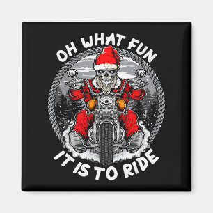 Imã Que Diversão É Andar de Moto do Papai Noel no Nata