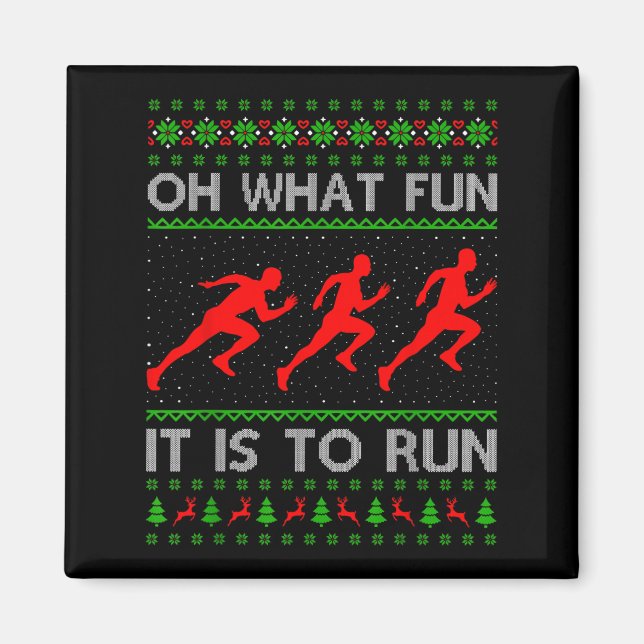 Imã Que Divertido É Ter Um Suéter Feio De Natal (Frente)