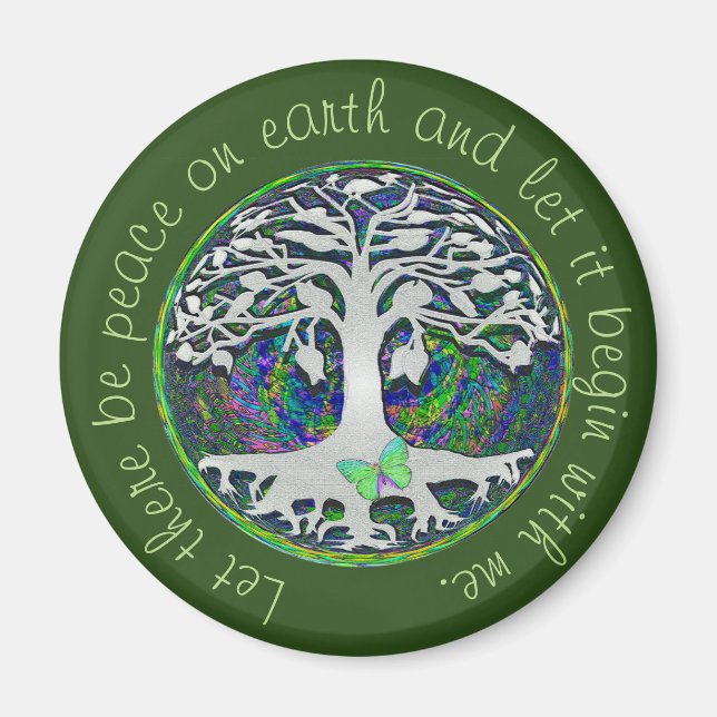 Imã Que haja paz na Terra (Frente)