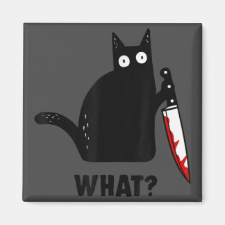 Imã Que homicídio de gato com um gato de faca, hallowe