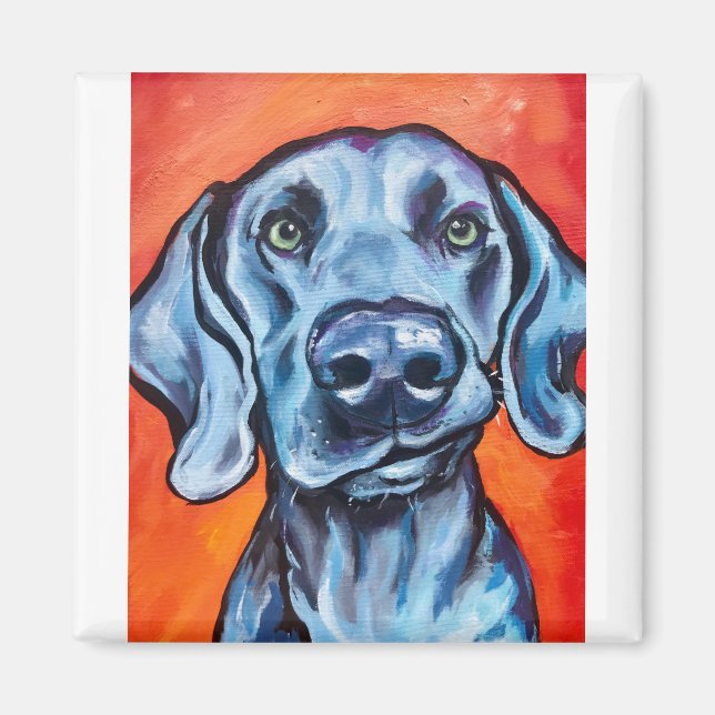 Imã Que lábio! Weimaraner (Frente)