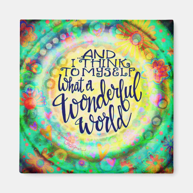 Imã Que maravilhosa inspiração mundial (Frente)