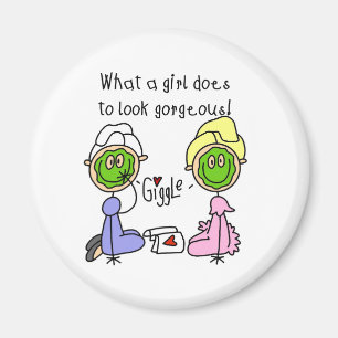 Imã Que menina faz para olhar lindo! Ímã