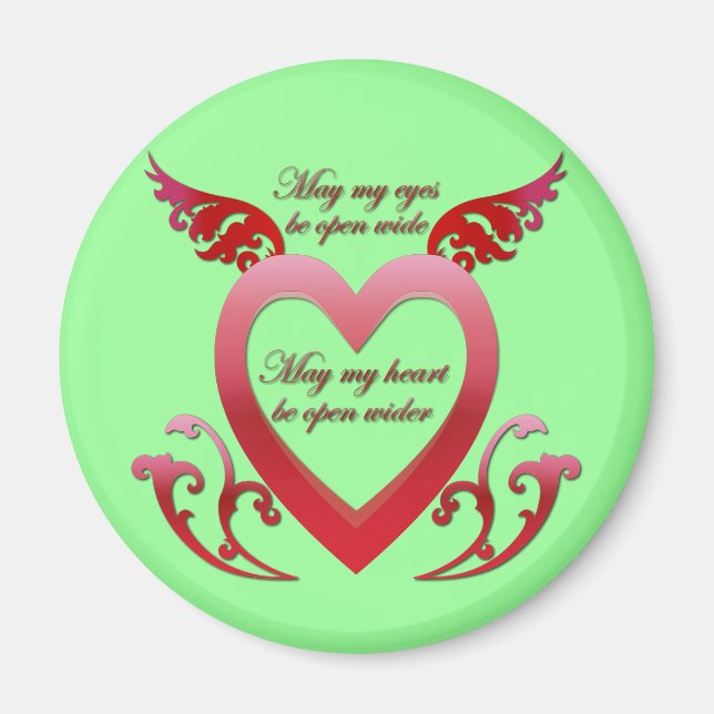 Imã Que meu coração esteja aberto (Frente)