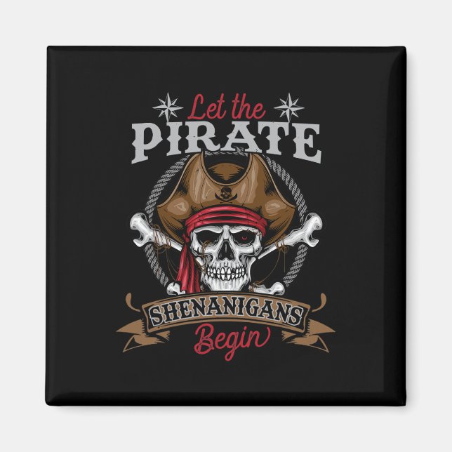 Imã Que Os Piratas Shenanigans Comecem O Hallowee Do E (Frente)