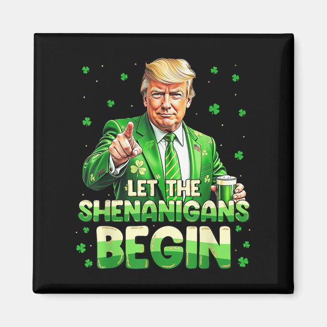 Imã Que Os Shenanigans Comecem A Engraçada Trump St Pa (Frente)