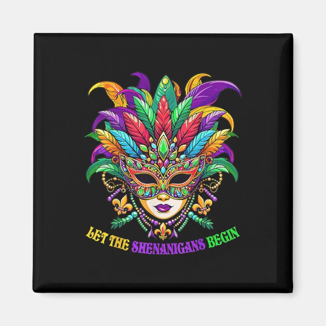 Imã Que Os Shenanigans Comecem As Mulheres Mardi Gras (Frente)