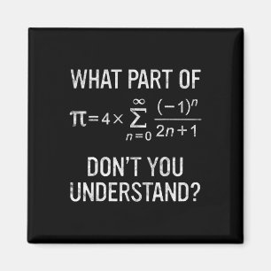 Imã Que parte de você não entende de Gift Math Equati