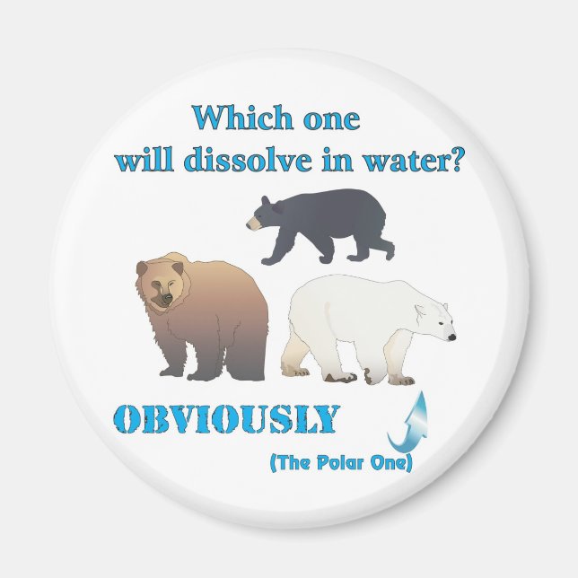 Imã Que se dissolverá na água da Química Polar (Frente)