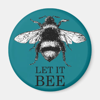 Imã Que Seja Vintage Nature Bumble Bee