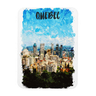 Ímã Quebec Canada Cityscape