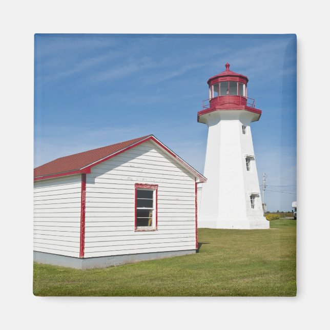 Imã Quebec, Canadá. Farol Cap D'Espoir. (Frente)